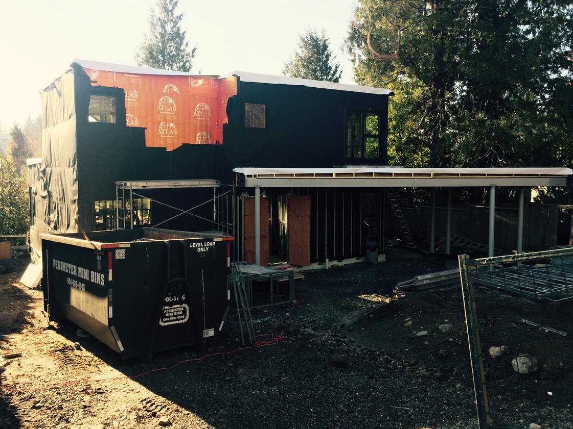 abeckerdesign's tweet photo. Start the cedar siding today! Button this house up for the new year! #adambeckerdesign https://t.co/A7mMLV2HgY
