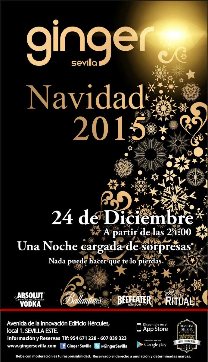Te esperamos en Nochebuena en <a href="/gingersevilla/">Ginger Sevilla</a>, en una noche repleta de sorpresas. NO FALTES.