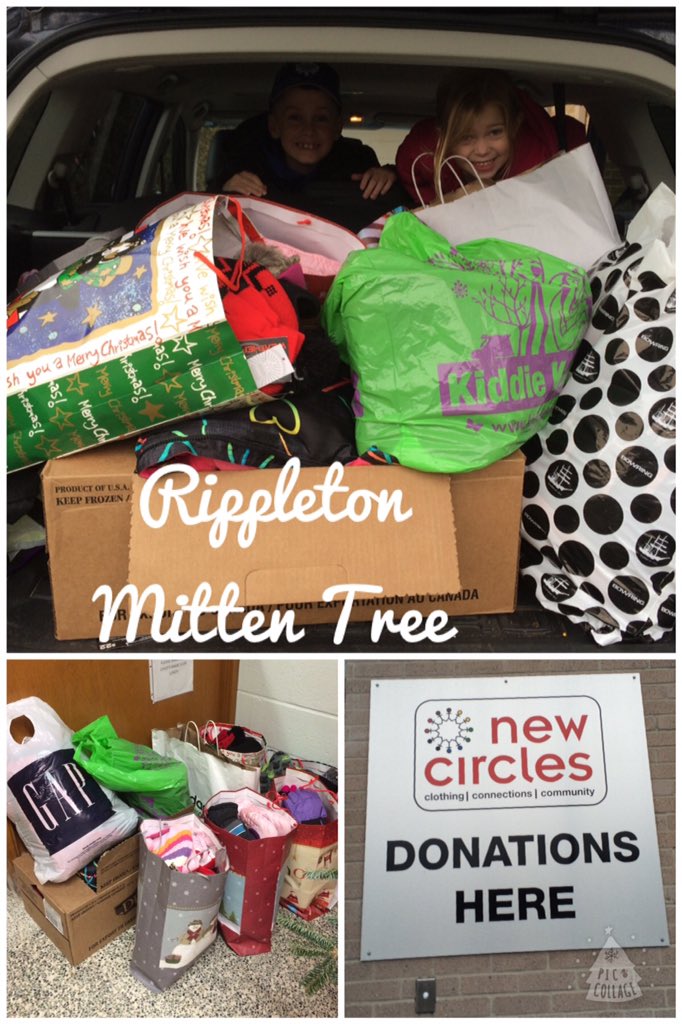 VanAppleton's tweet image. Rippleton P. S.'s Mitten Tree donations were dropped off at @NewCircles #acarfullofwarmthandlove @RAPTreport