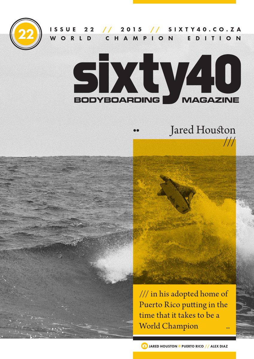 sixty40's tweet photo. Issue #22, a tribute to World Champ @houston_jared is out now. Read it online at:
https://t.co/CQTX6U8p34
#bodyboard https://t.co/zdzFf1tebj