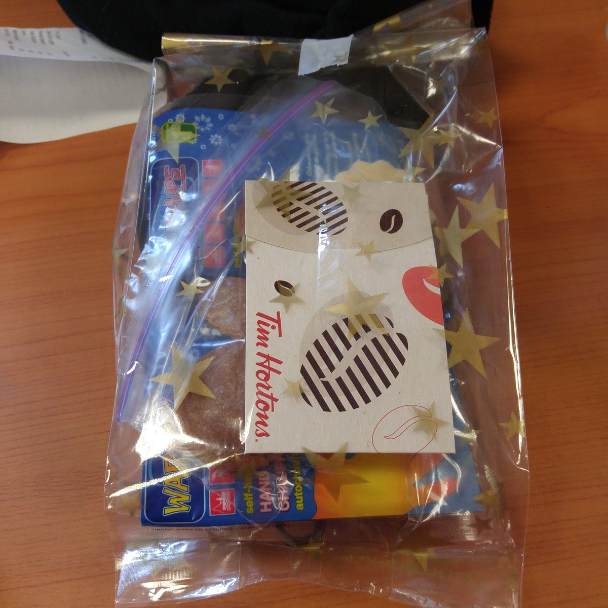 Gift bags for the homeless in downtown Fredericton. #kindness #homelessness