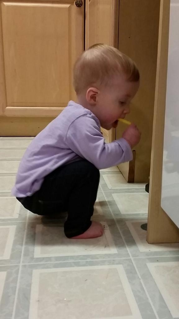 Just over 9 months and walking. Is it wrong that I have squat envy