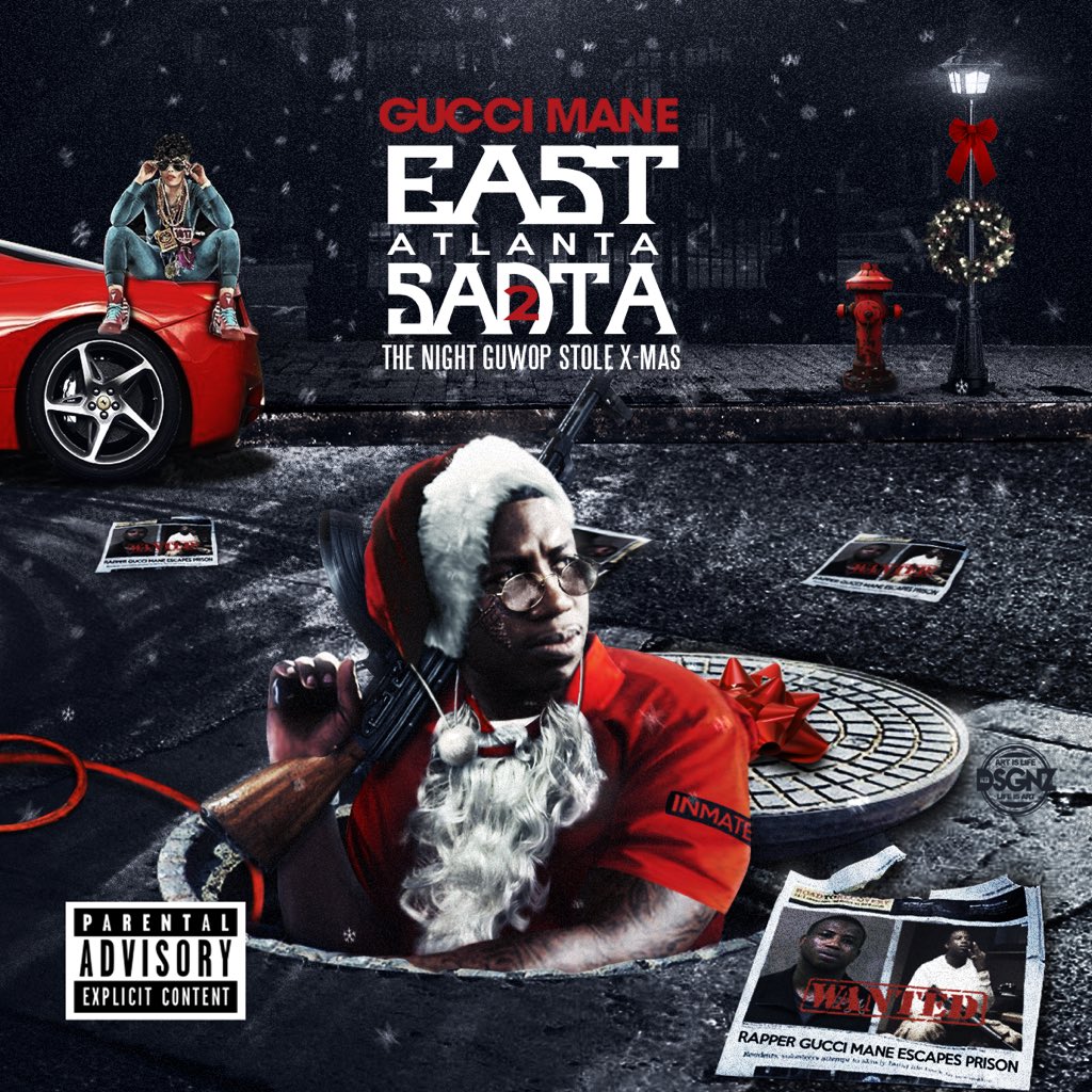 gucci1017's tweet photo. New Gucci Mane x Post Malone x RiFF RAFF x Lil B song coming soon ... 🔥🔥 #EastAtlantaSanta2 https://t.co/gyRYcuhB6D