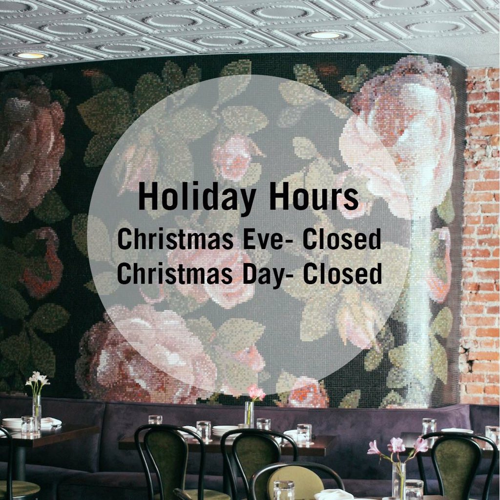 We will be closed Christmas Eve and Christmas Day and reopening December 26 for brunch! #HappyHolidays #savco