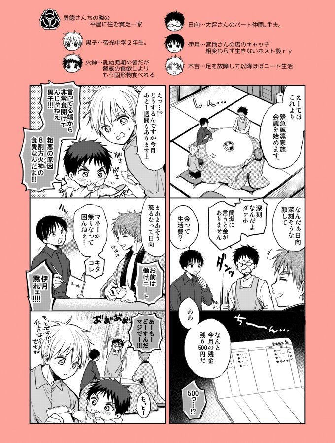 秀徳さんちと誠凛さんち(※家族パラレル 