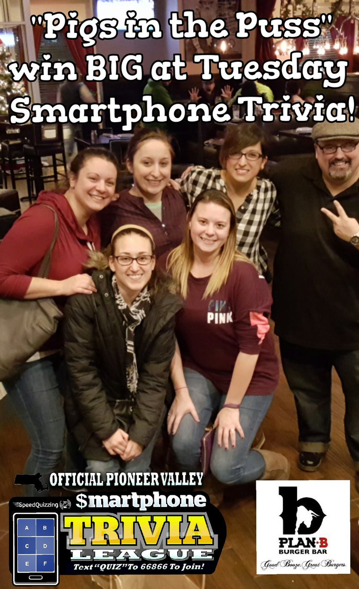 bobbyroastbeef's tweet photo. these ladies threw down the #SmartphoneTrivia gauntlet down, 2 weeks ago at @PlanBSpring. think you can beat 'em? https://t.co/cBYwUzHCyI