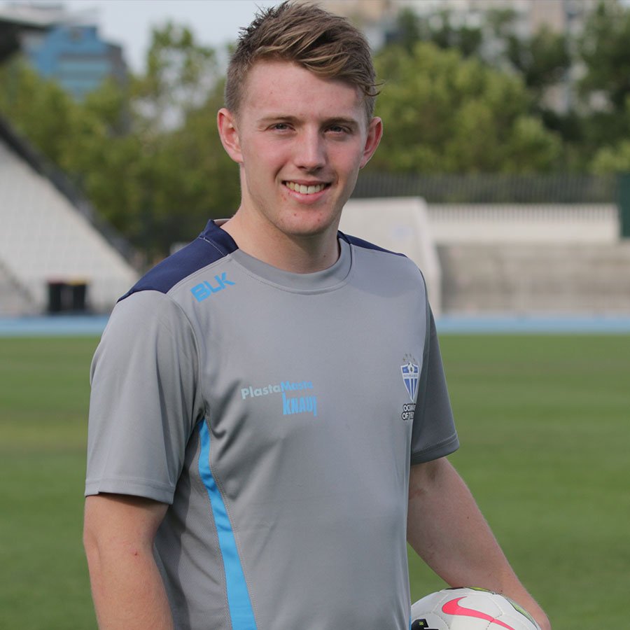 smfc's tweet photo. Young Tasmanian Luke Eyles has arrived at Lakeside Stadium from @olywarriors ready for a big pre-season #smfc https://t.co/jbHtFkCluw