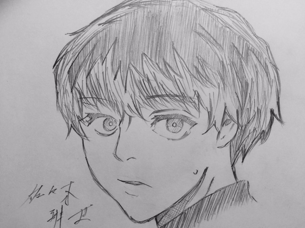 東京喰種re5巻おもしろかった！
30分で描いたやつ↓