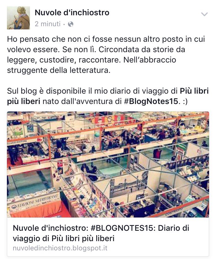 nuvolinchiostro's tweet photo. Ogni viaggio inizia con un primo passo. O con una prima pagina. #BlogNotes15 @piulibri2015
https://t.co/3Q1xs7Qacq https://t.co/40xBdqKjPf