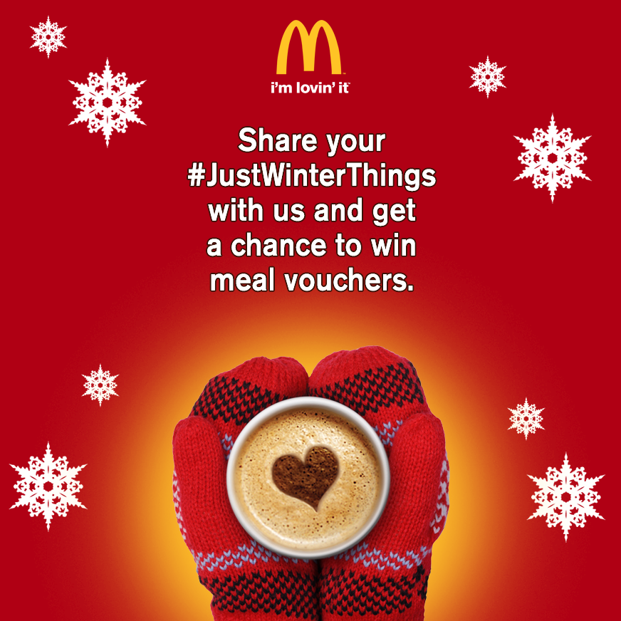 McDonaldsPK's tweet photo. What are your #JustWintertThings? Tweet to us and get a chance to win meal vouchers https://t.co/pYytbEgpIZ