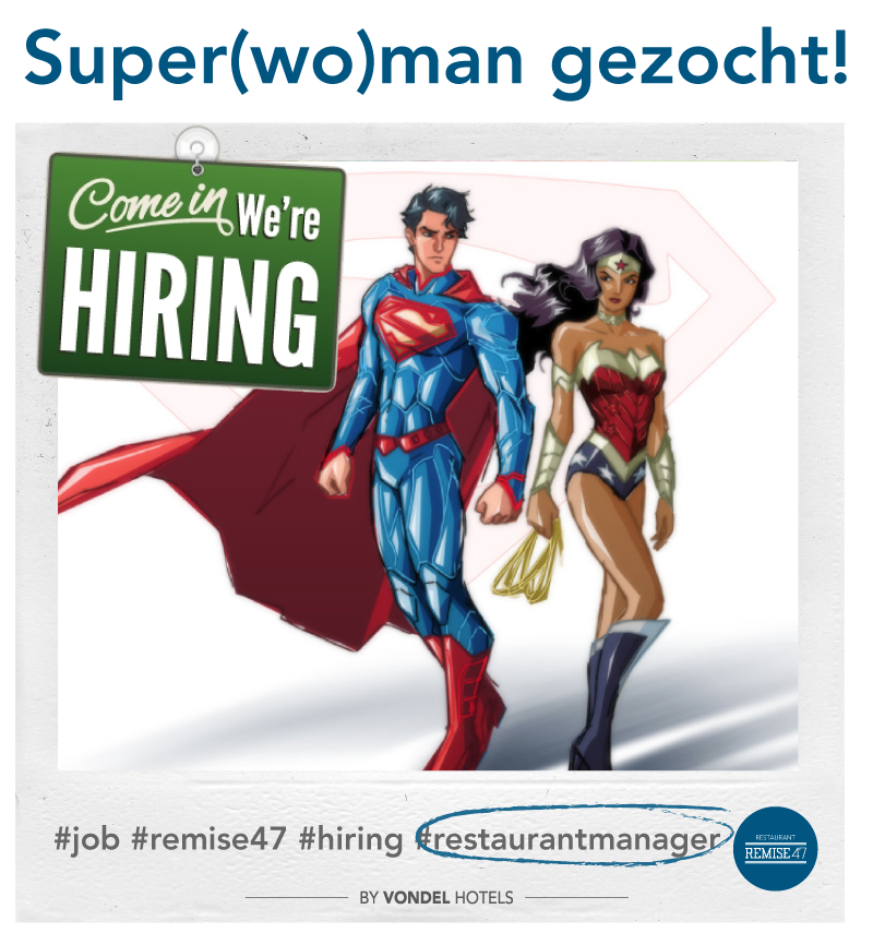 Restaurant Remise47 zoekt een Restaurant Manager! vondelhotels.com/media/file/res…