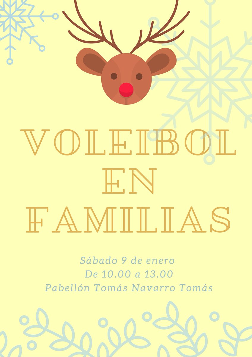 INCORPORAMOS EL VOLEIBOL EN FAMILIAS! El 9 DE ENERO en el PABELLÓN TNT a partir de las 10 DE LA MAÑANA OS ESPERAMOS!
