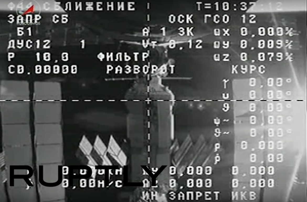 ShuttleAlmanac's tweet photo. Pic 3 - Saturday's Russian #ProgressM28M cargo craft undocking from the Pirs module at the #ISS. https://t.co/SVV90GlFWk