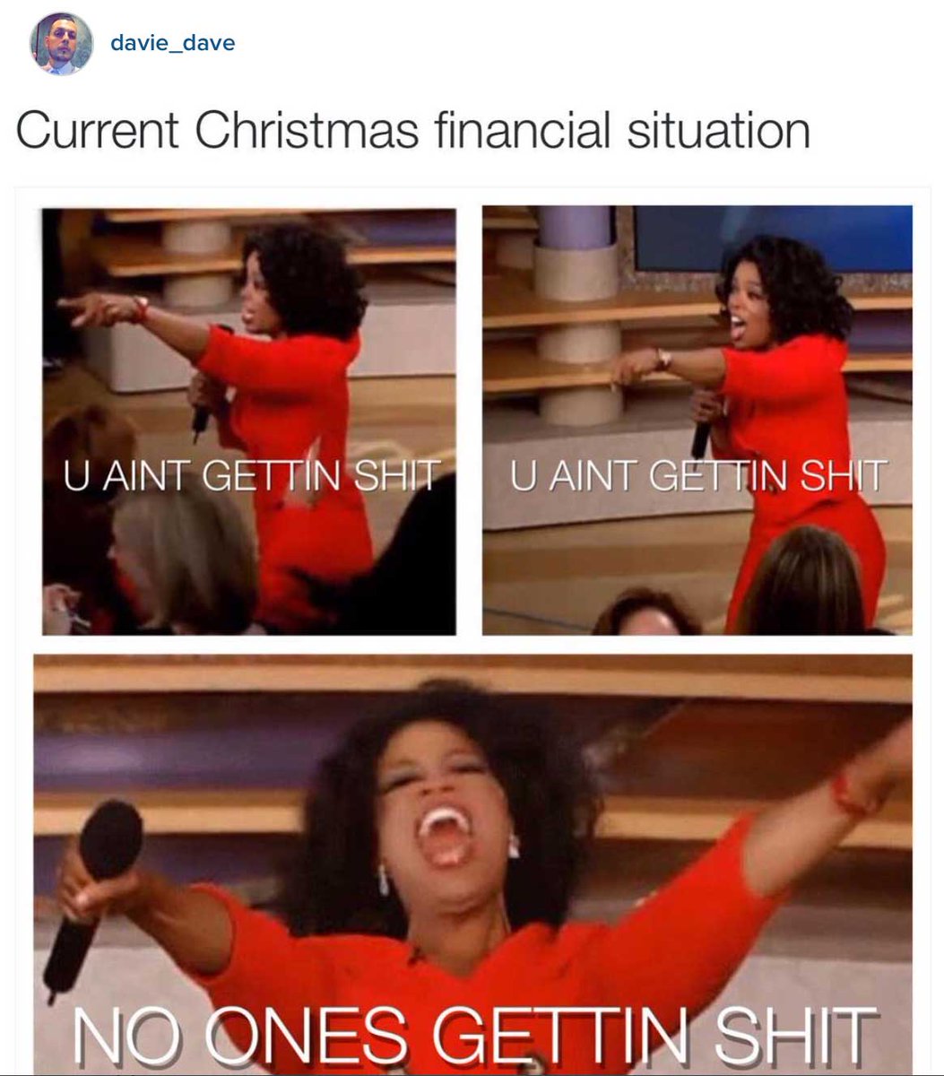Current Christmas financial situation...