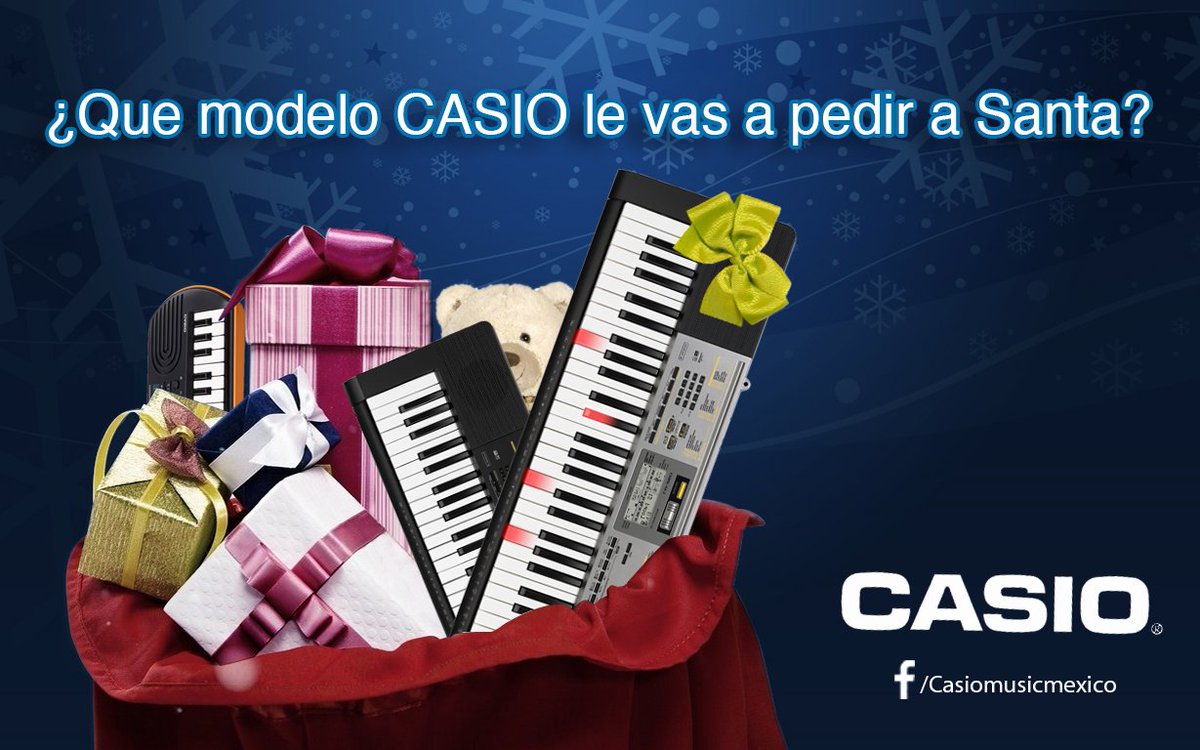 CasioMusicMXof's tweet photo. ¿Ya hiciste tu carta a Santa? #Casio #Gobeyondsound #pianos #teclados https://t.co/N6zTORexmH