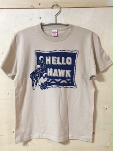 STS_hllhwk's tweet photo. ハローホーク NEW Tシャツを明日から販売します！イラスト&amp;プリントは、僕らの鈴木侑馬くん(@yumaszk)。サイズはXS〜L・1枚2000円です！冬らしく、ややしっかりめのTシャツに、ボーイズのイラストをあしらいました！ https://t.co/VpvbWNeocF