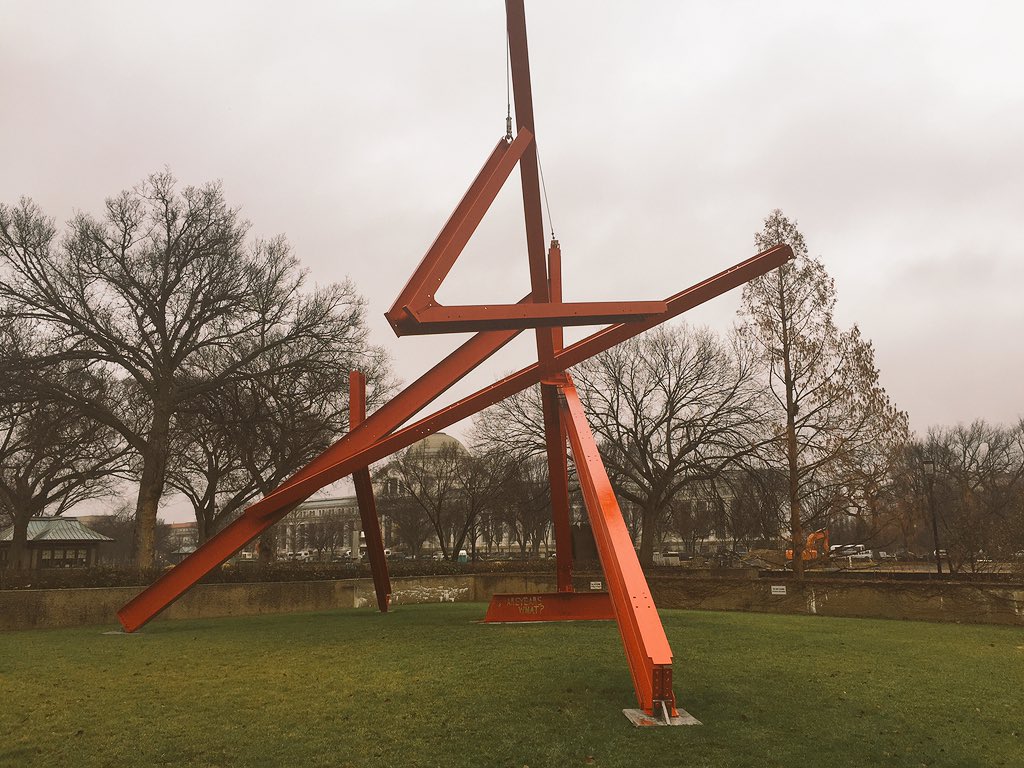prasertwaitl's tweet photo. Are Years What? (1967) By Mark di Suvero @hirshhorn I can't remember a time when I didn't see this sculpture. https://t.co/WNw60D8FoA