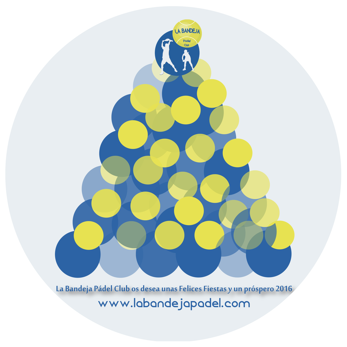 ¡La Bandeja Pádel Club y su equipo queremos que tengáis una Feliz Navidad y un gran 2016 lleno de #pádel!