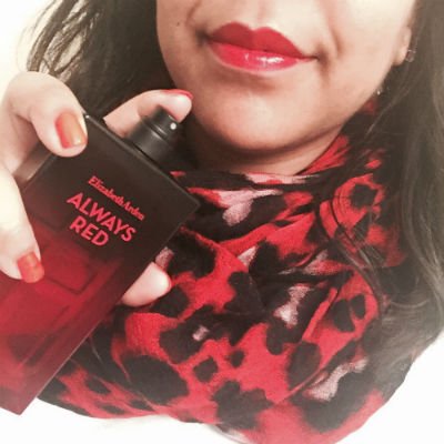 spoiledpretty's tweet photo. All wrapped up in Always Red, a warm and sexy new floriental fragrance from @ElizabethArden. #ArdenAlwaysRed #ad https://t.co/fSJfS6Trw2