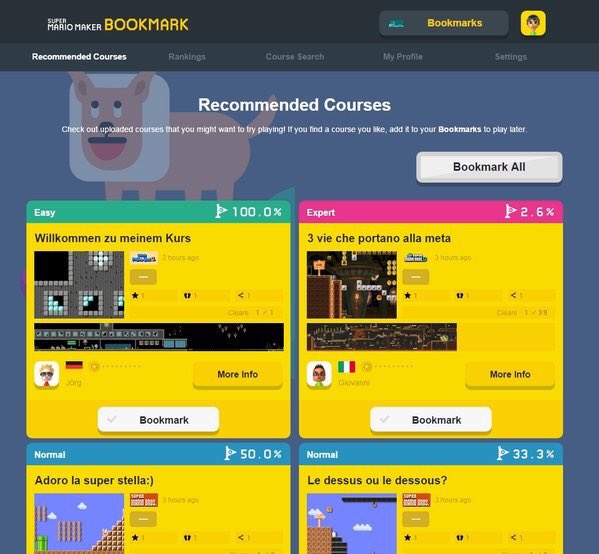 MarioMaker_com's tweet photo. The #SuperMarioMaker Bookmark web portal is now up and running! Check it out: https://t.co/AQmTTqVdcJ https://t.co/bTI4pu24Rg