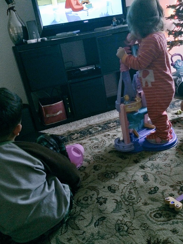 RosesDirection's tweet photo. Day 9 of hiatus, it's rainy and I'm making my brothers play princesses with me while we watch curious George😎 https://t.co/TdBEeHUv5S