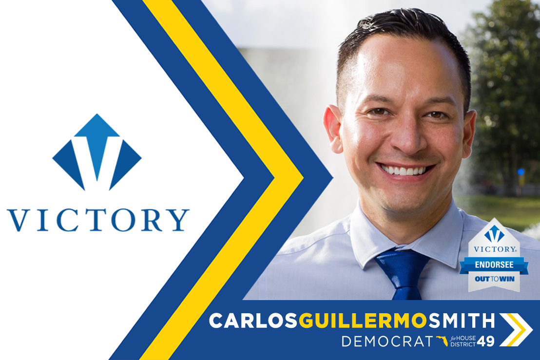 CarlosGSmith's tweet photo. Humbled and proud to have the endorsement of @VictoryFund heading into 2016! #WinBack49 #sayfie https://t.co/xRjy6bKXXX