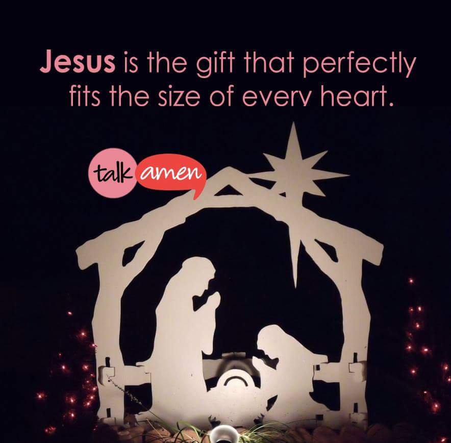 joyce20126's tweet photo. Jesus is the gift that perfectly fits the size of every heart..💖💖💖 https://t.co/LSXr5TXDkb