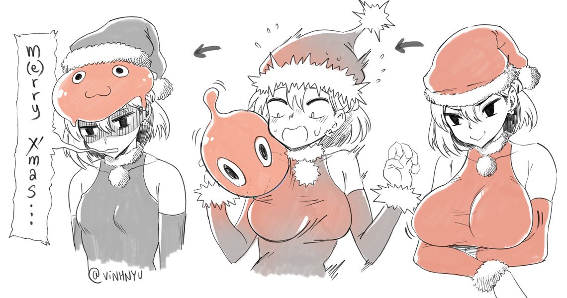 I wish you a M(e)rry X'mas with a slim(e) ambition ✫ (short comic 2/2) 