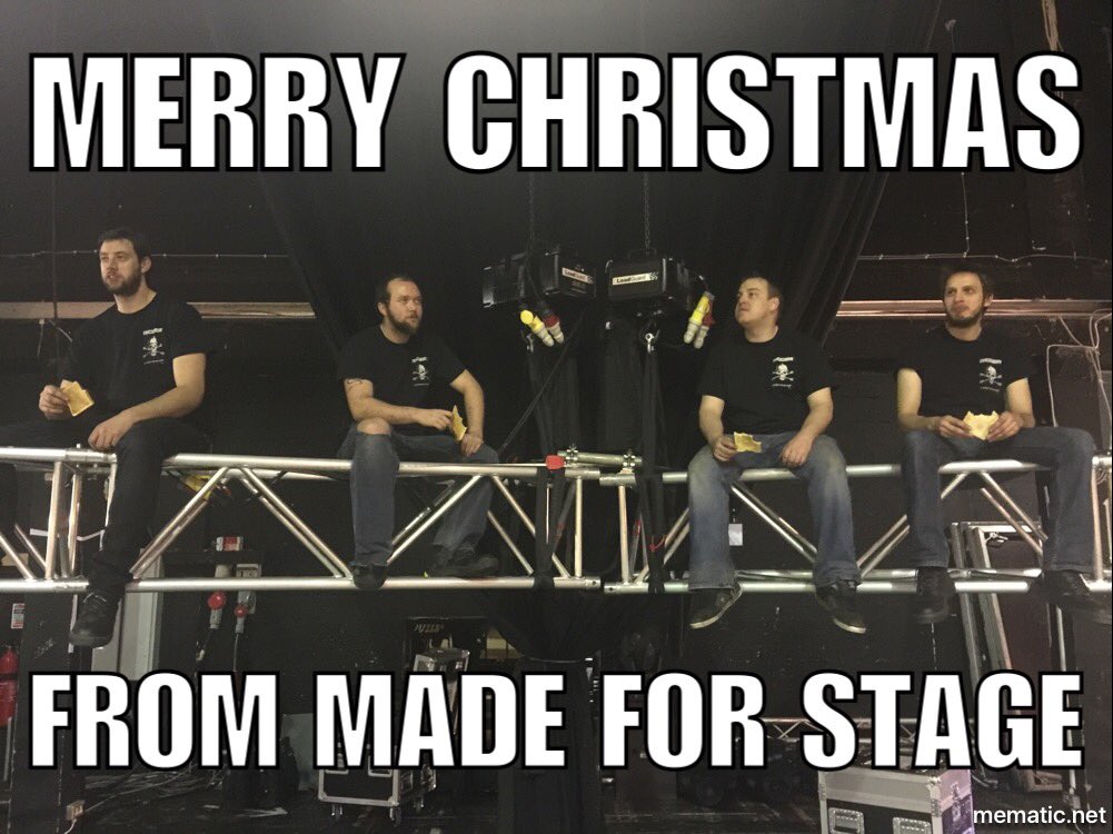 mfs_group_Irl's tweet photo. Merry christmas from a bunch of riggers! #rigging #loadguard #Milos #touring #madeforsanta https://t.co/sBGcURgvgW