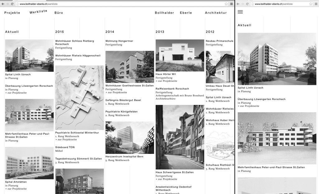 bh_sb's tweet photo. Just launched another website, inner workings by us, graphic design by Bureau Collective bollhalder-eberle.ch #arch https://t.co/cOliaXuTTp