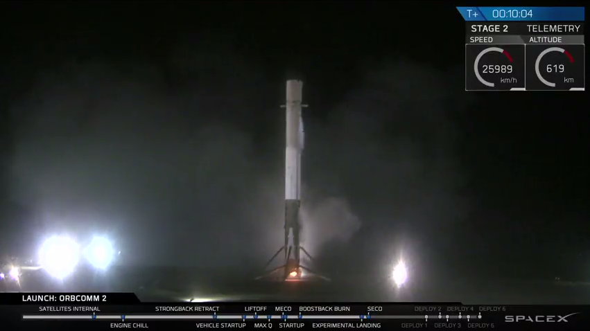 sophimania's tweet photo. @SpaceX hace historia al #aterrizar por primera vez un cohete espacial (VIDEO) https://t.co/kyFBGonjO5 https://t.co/HzaSlUSTp5