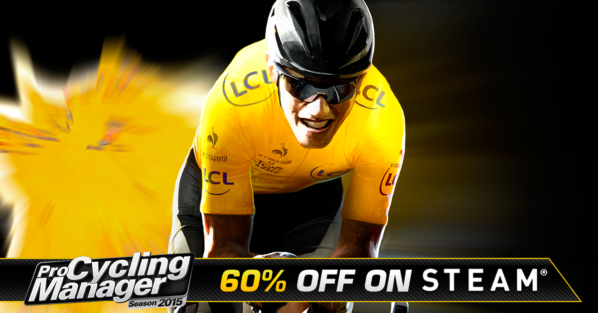 PCyclingManager's tweet photo. Get 60% off Pro Cycling Manager 2015 to lead one of the pro cycling circuit's 90 teams! https://t.co/IbdYhik8Ps https://t.co/fujDFwZmLO