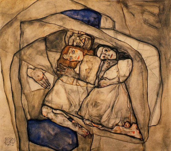 NYCAesthetic's tweet photo. Happy Winter Solstice.  "Art is long, and Time is fleeting...
"Conversion" by Egon Schiele https://t.co/3iQK03QGfh