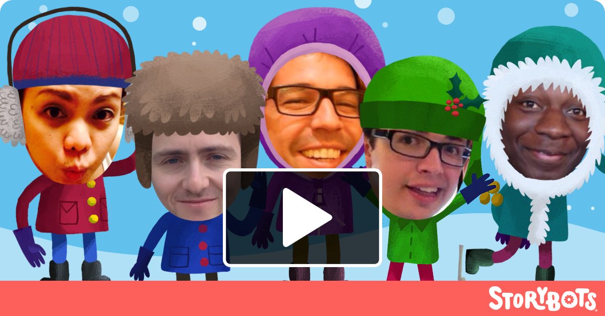GatchaRedge's tweet photo. Look who’s gone "crazy" for #Christmastime with the @StoryBots! #tada https://t.co/76g0gBYr0w https://t.co/dYGC6ZmCab