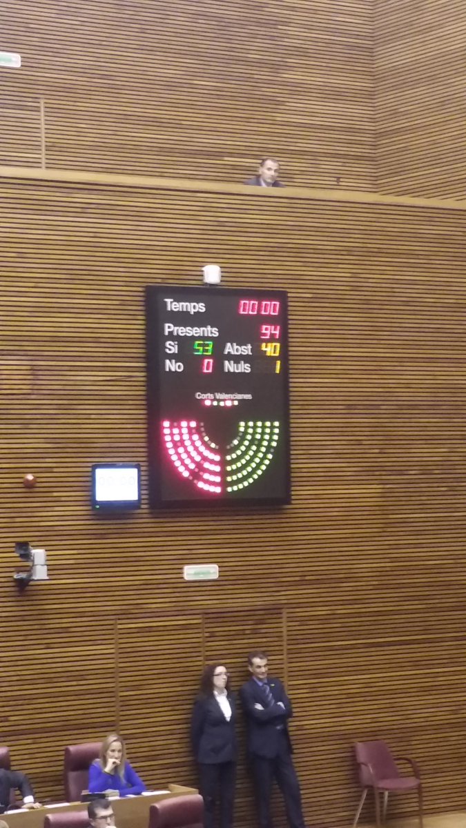 El #pleCorts aprova la llei q permet recuperar el servei públic de Radiotelevisió Valenciana derogat pel PP el 2013