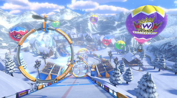 NintendoEurope's tweet photo. Let it snow, let it snow, let it snow. #MK8 https://t.co/9tZ1PJQypK