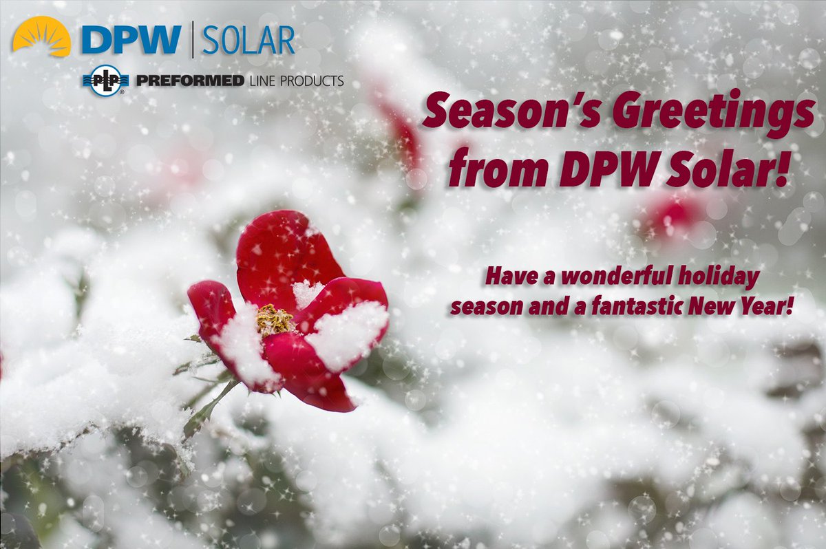 DPWSolar_PF's tweet photo. Wishing you a #HappyHolidays from DPW Solar! https://t.co/ZrOpWPak7w