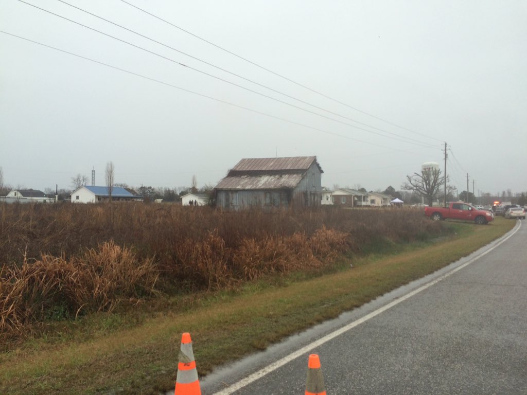 Deputies believe suspect is in house w blue roof. Victim in hospital with gunshot wound to stomach. More at <a href="/wcti12/">News 12</a>