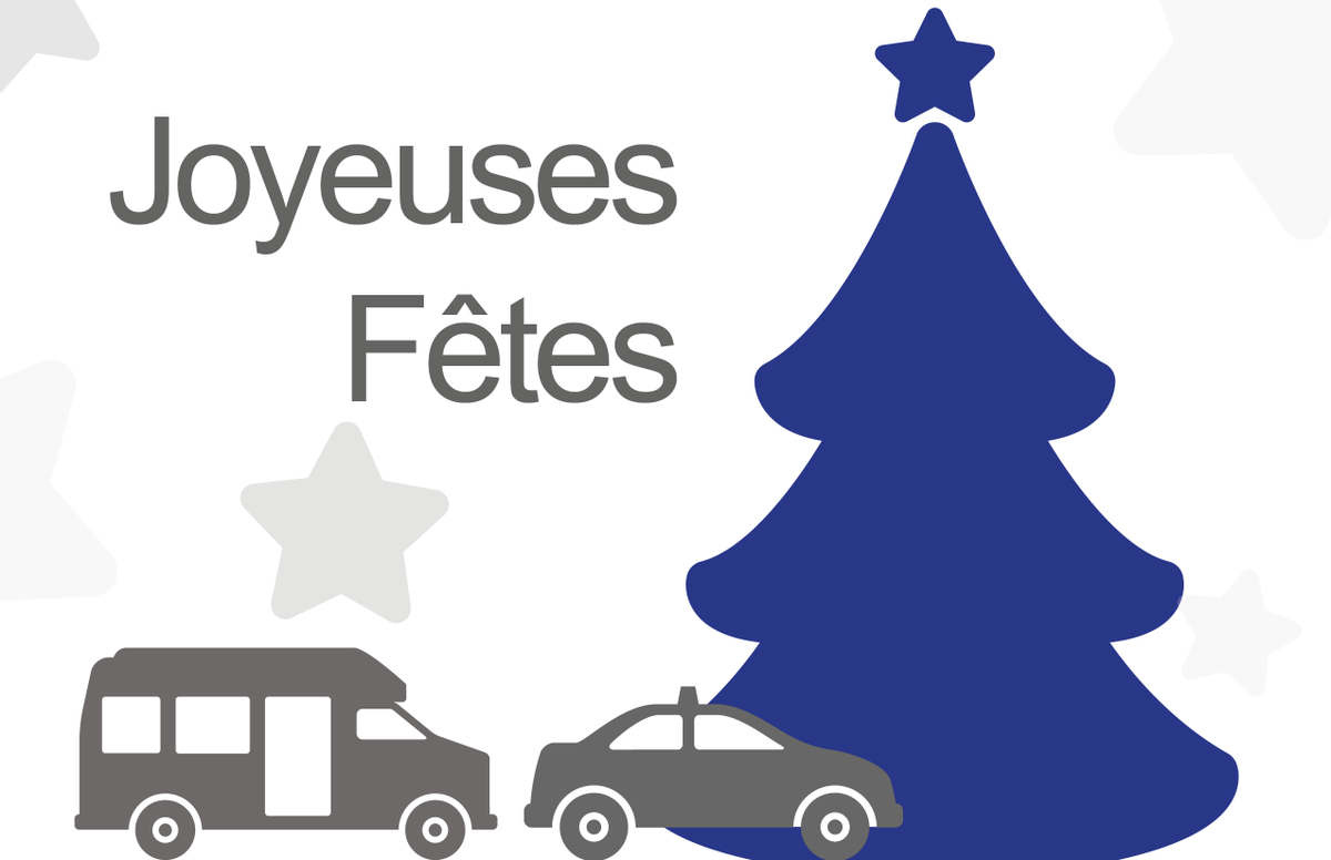 Joyeuses Fêtes! | Déplacements réguliers annulés du 24 décembre au 4 janvier. Détails au : goo.gl/O5VBrw