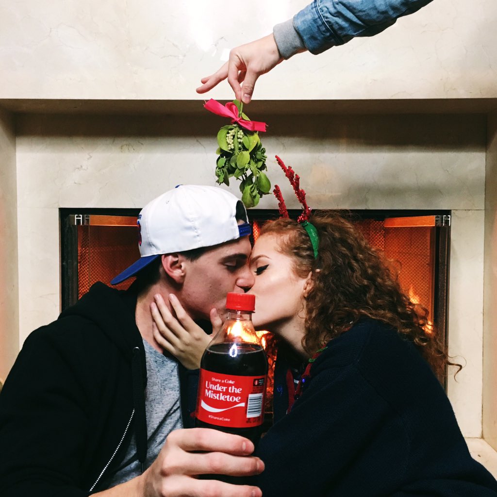 All I want for Christmas is you under the mistletoe #ShareACoke with your crush today. #sponsored