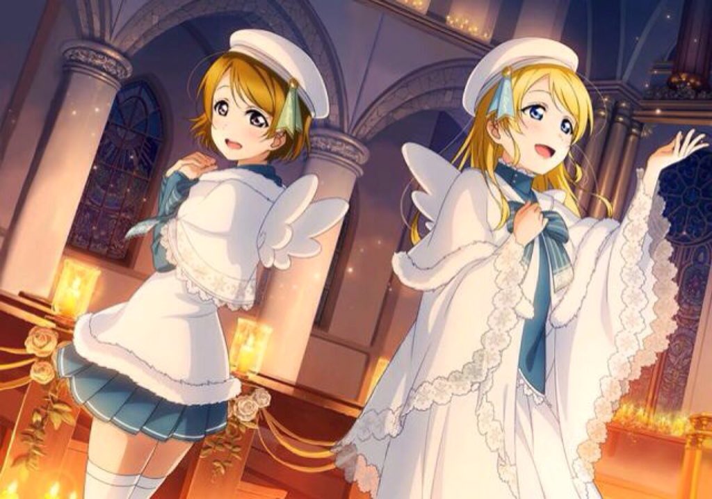 At first glance, I thought Eli and Hanayo had set the church on fire and were reveling in its destruction