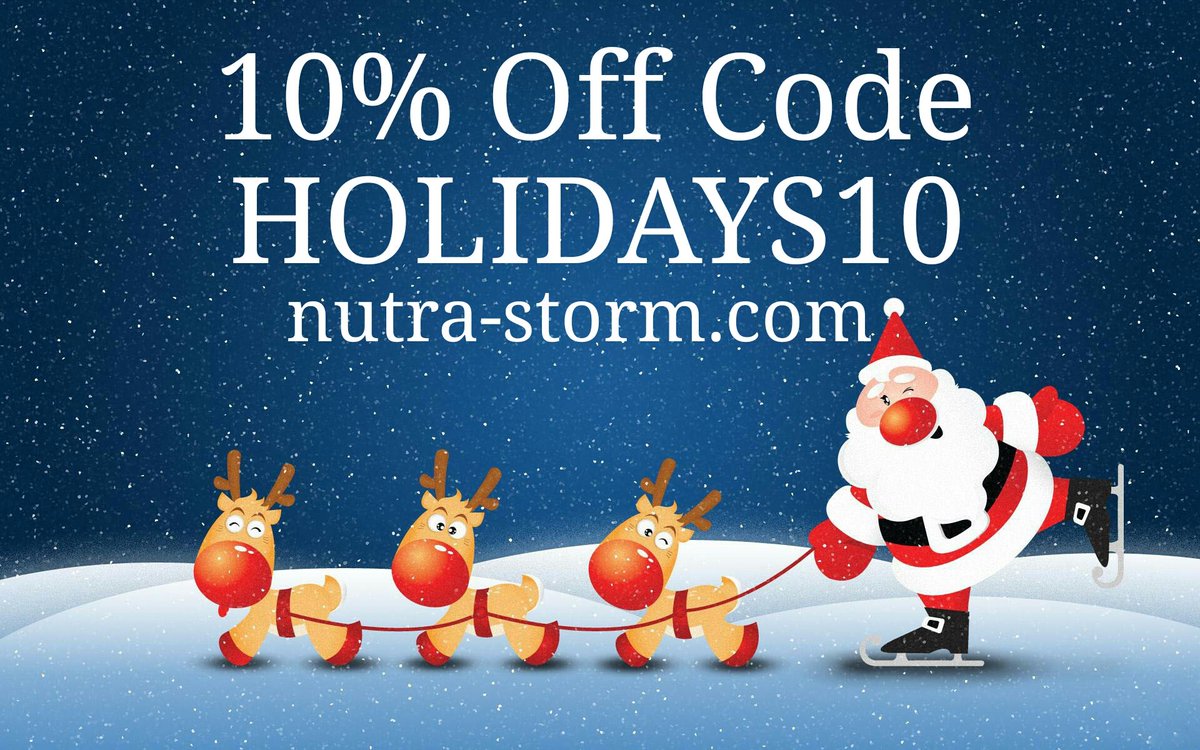 nutrastorm's tweet image. Happy Holidays from NutraStorm! Save 10% off all orders now through New Years! #bodybuilding #fitness #supplements