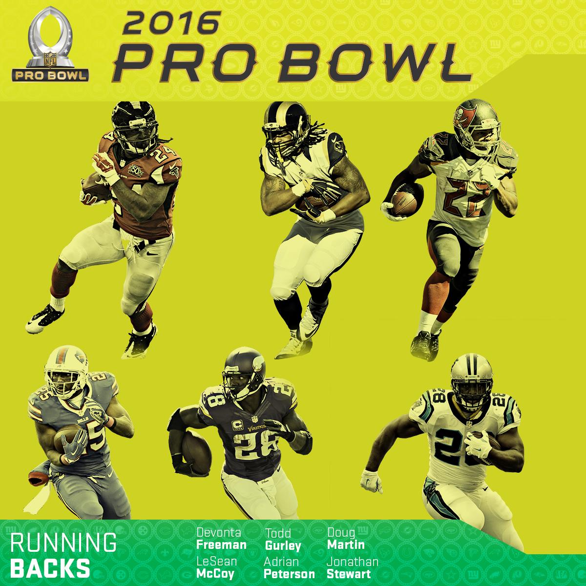 NFL on Twitter "The RBs of the 2016 NFL Pro Bowl. ProBowl https//t