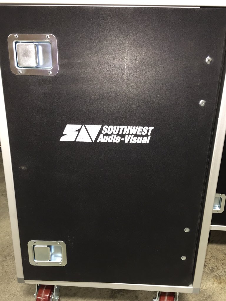southwest_av's tweet photo. Christmas came early for our production staff, new #fastpack racks from @OlycaseCo , #olycase https://t.co/1Z2qwgIK3r