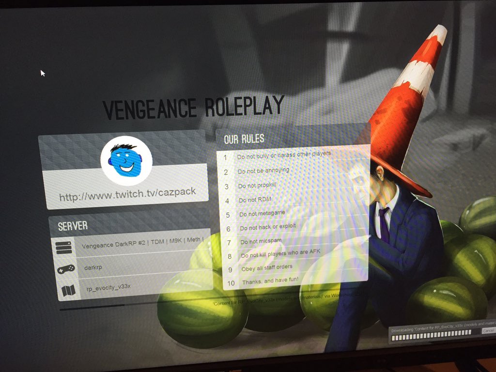 CazPackStream's tweet image. Streaming Gary's Mod right now , come watch !!!!