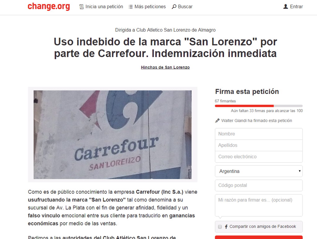 ¡Muy buena movida! ATENTO si sos de #SanLorenzo. Juntos podemos. Firmar y difundir >> ow.ly/WdDYO