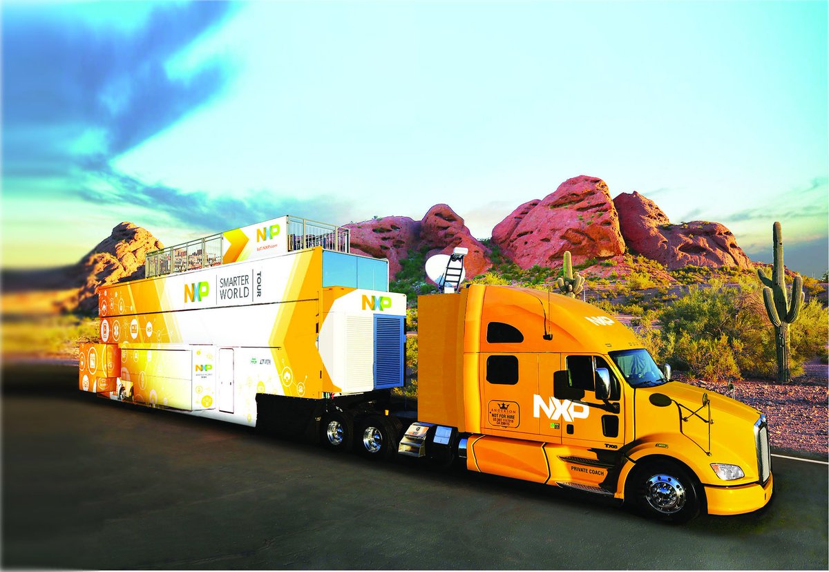 NXP is #DrivingIoT: Smarter World Tour heads to Las Vegas for #CES2016 with 120+ #IoT demos. oak.ctx.ly/r/44otn