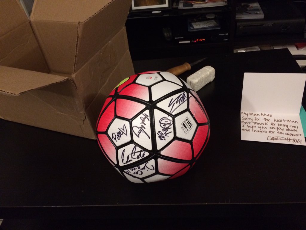 Sweg_overload's tweet photo. @Castro1021 After a long wait, it finally arrived! MLS ball of dreams https://t.co/XvUyxCBUVO