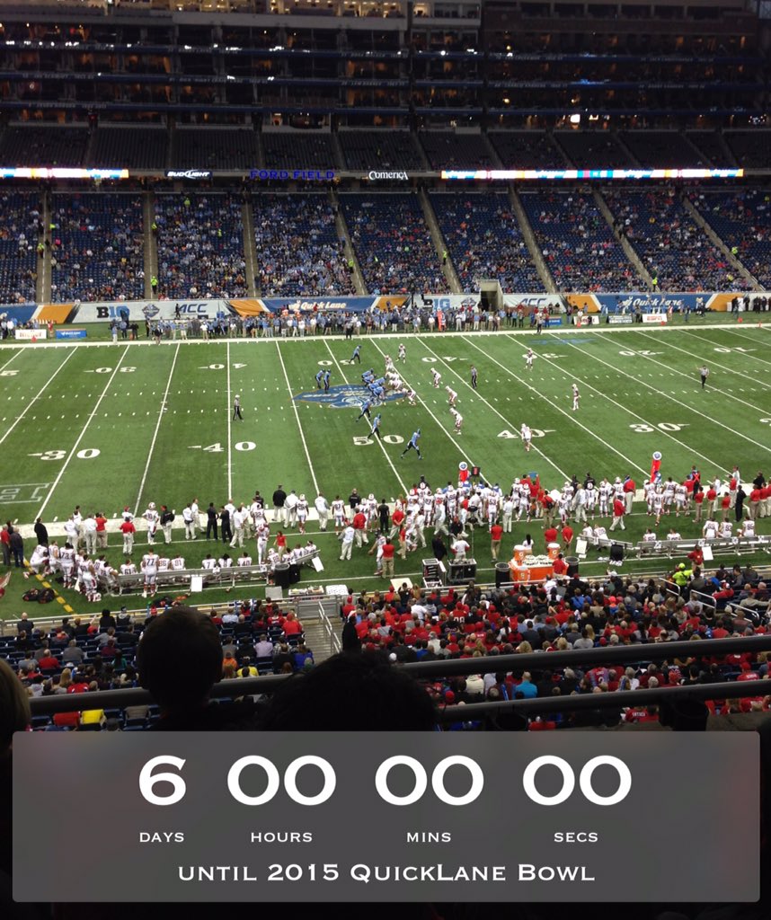 Split951's tweet photo. @quicklanebowl Can't Wait!!! #QuickLaneBowl #B1G #MACtion #MinnvsCMU #Detroit #FordField #BowlSeason https://t.co/mIspBewyQl