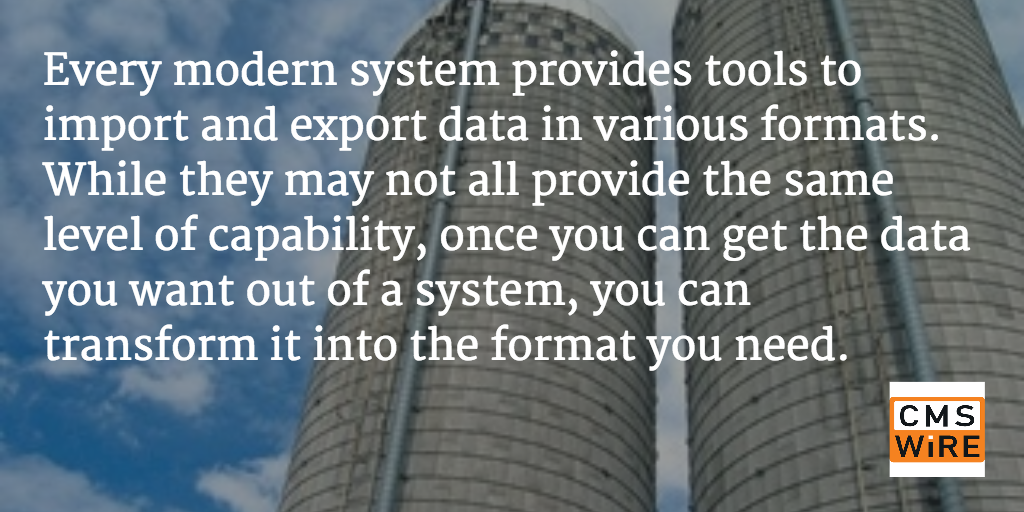 Discovia's tweet photo. What to Do if You're Trapped in a Field of Silos https://t.co/8VK10dtYoP #infogov #bigdata https://t.co/ePHoSsUfLP